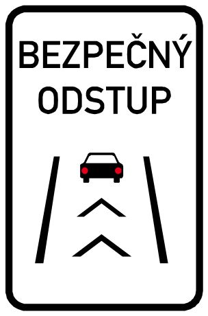 Bezpečný odstup - nová značka 2016