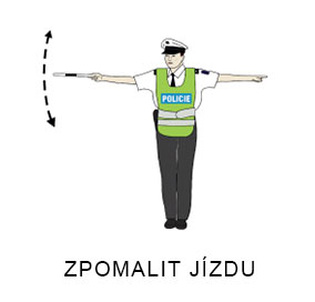 Zpomalit jízdu - Nové pokyny policistů při řízení provozu